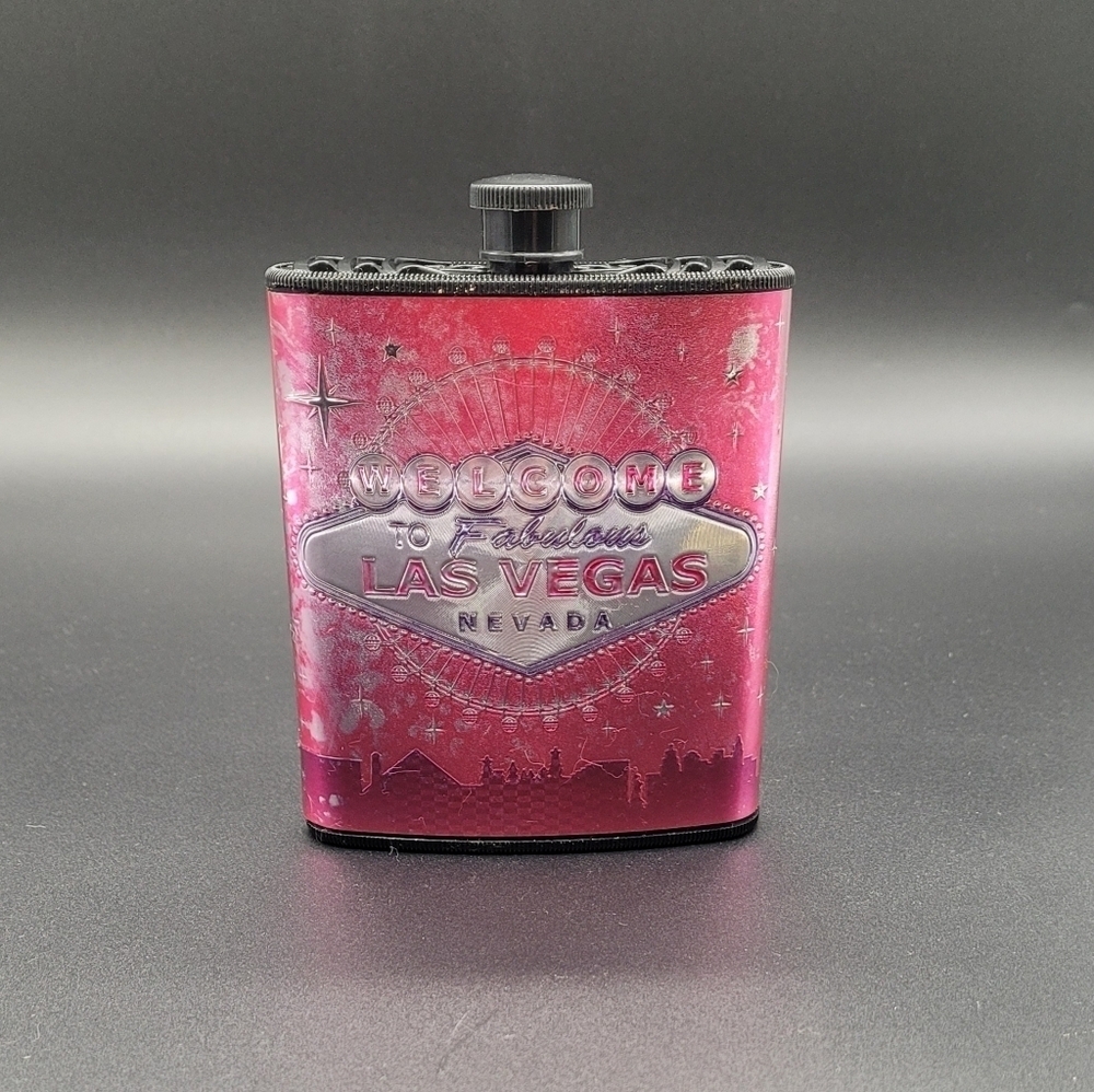 Las Vegas Pink Vegas Baby Flask Hard Plastic​​​